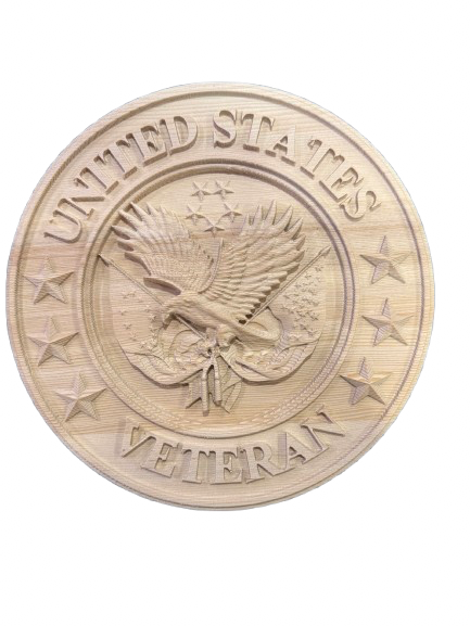 United States Veteran Wooden Plaque – 11” Pine